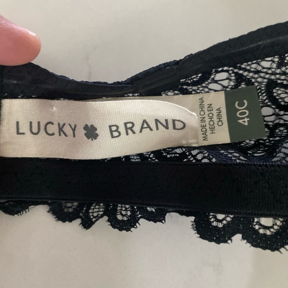 Lucky Brand Full Figure Convertible Strapless Bra Removeable Straps Wire sze 40C - Picture 9 of 16